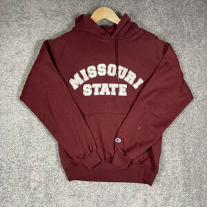 Missouri State University Embroidered Champion Mens Small Sweatshirt Hoodie
